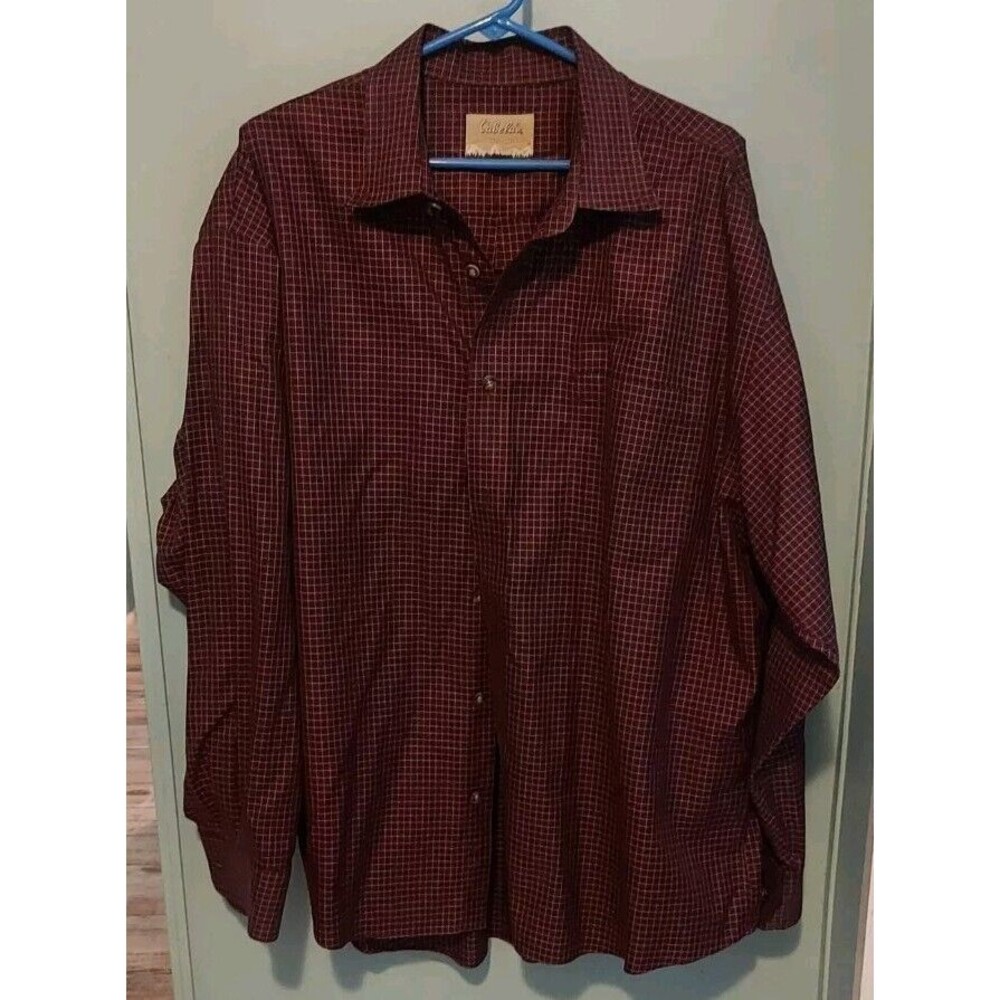 ! Cabela's Men’s Size XL Outfitter Series Plaid Long Sleeve Button Down Shirt